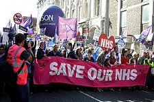 акция протеста, английские врачи, здравоохранение Великобритании